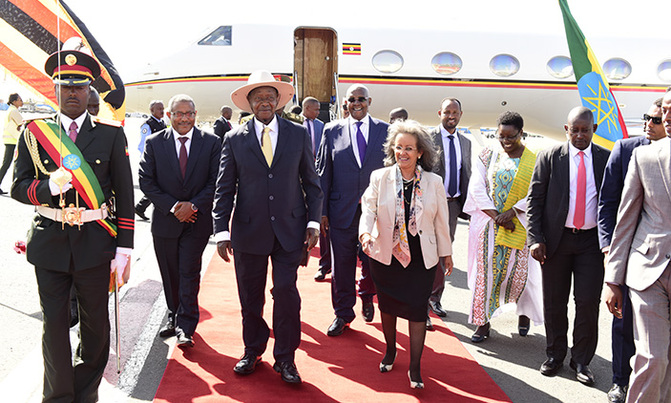 Museveni in Ethiopia for IGAD summit Museveni in Ethiopia for IGAD summit