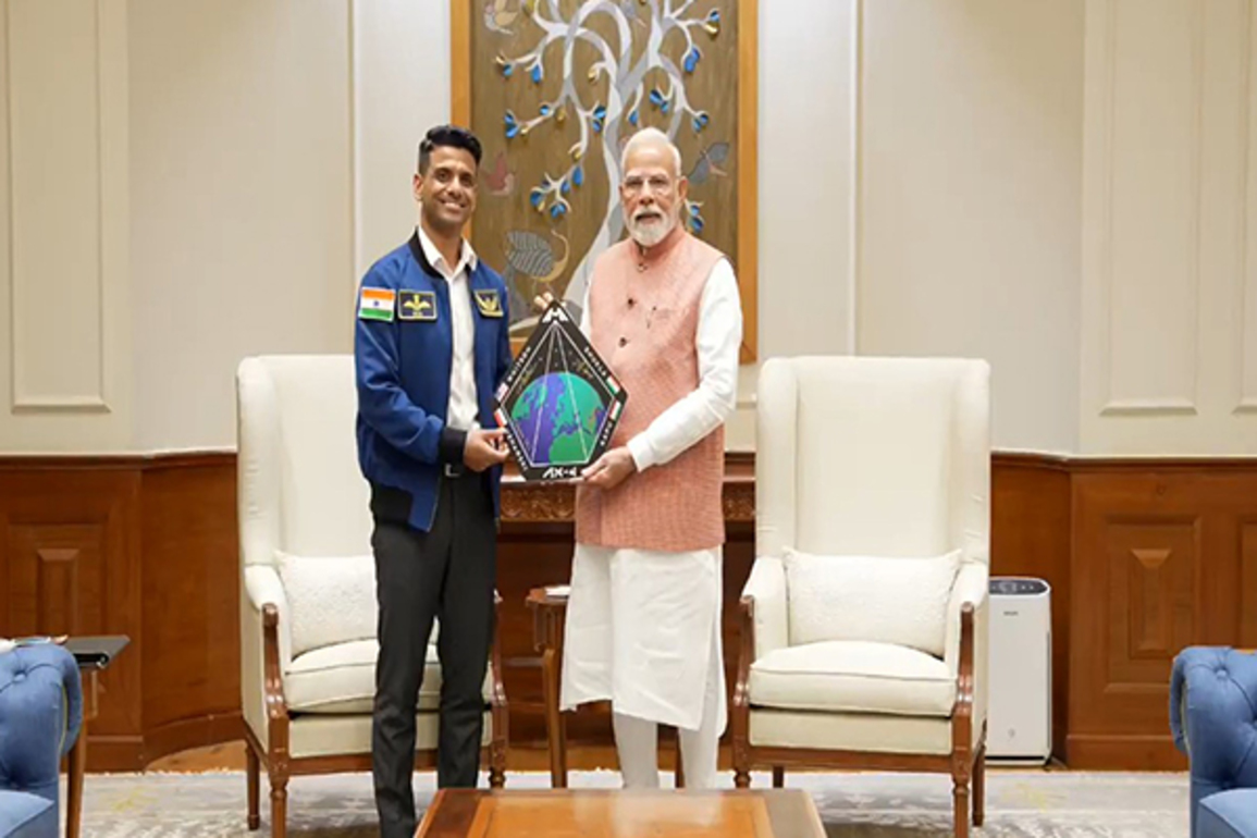 Group Captain Shubhanshu Shukla meets PM Modi