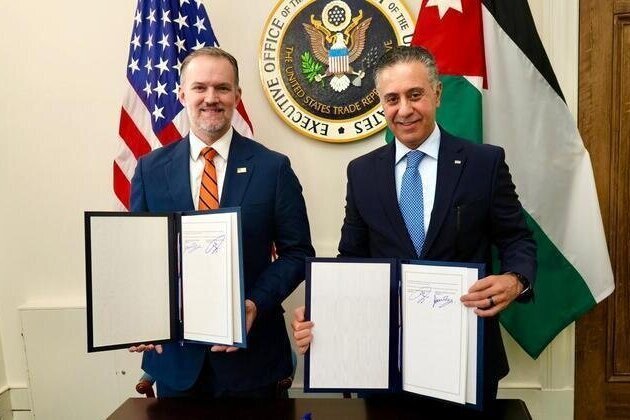 Jordan, US sign Reciprocal Trade Agreement to boost bilateral economic ties