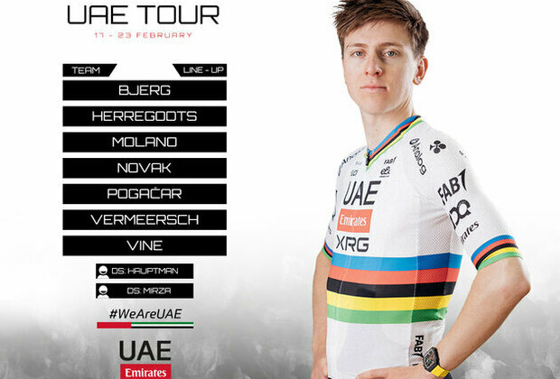 UAE Team Emirates-XRG name squad for UAE Tour