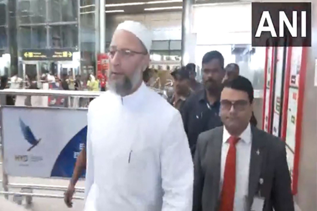 AIMIM MP Owaisi back in Hyderabad after concluding 4-nation anti-terror tour