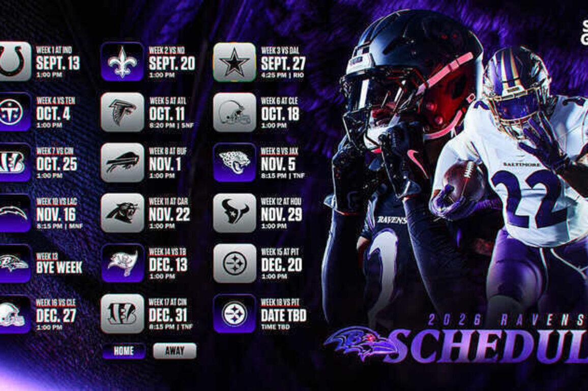 Five Takeaways From Ravens' 2026 Schedule