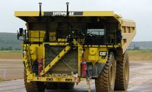 An autonomous Caterpillar 789 operating at the WesTrac Technology Training Centre in Collie.