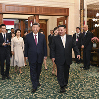 DPRK-PYONGYANG-CHINA-XI JINPING-KIM JONG UN-LUNCHEON