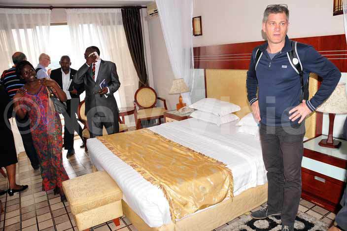   delegates inspect one of the hotel facilities hoto by orman atende
