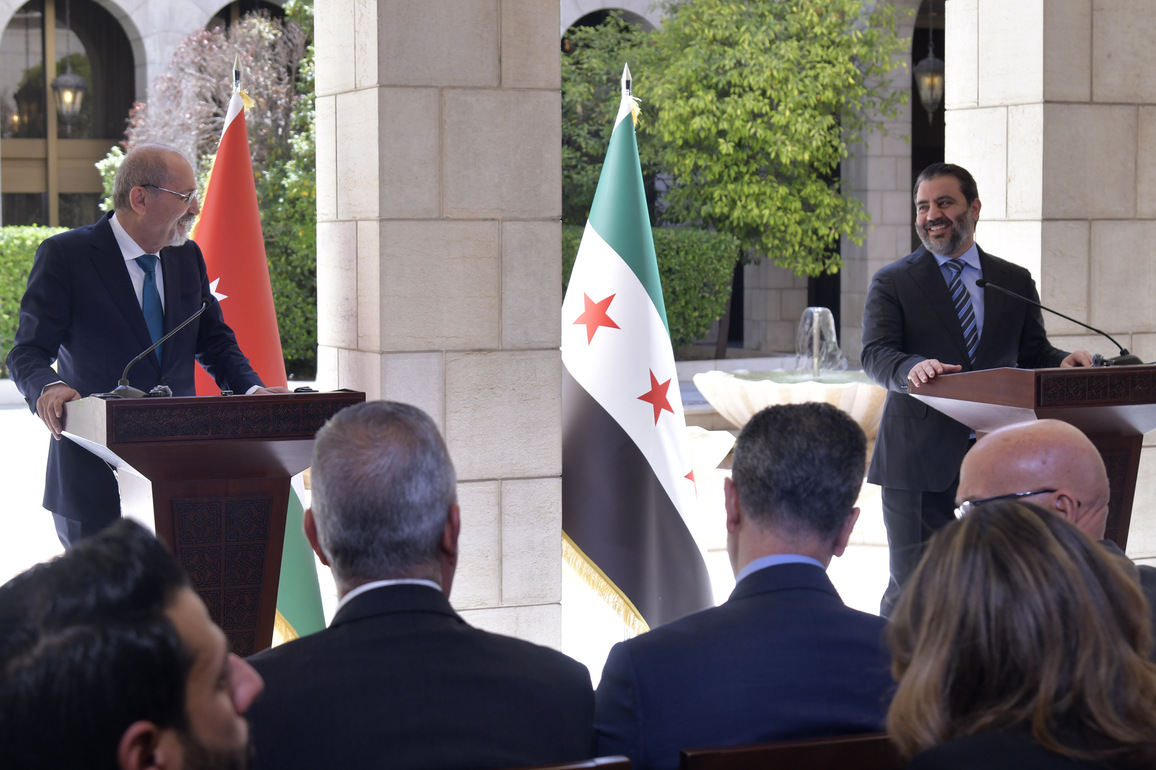 SYRIA-DAMASCUS-FOREIGN AFFAIRS CHIEF-JORDAN-FM-PRESS CONFERENCE