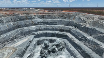 Final open pit blast at Kathleen Corner