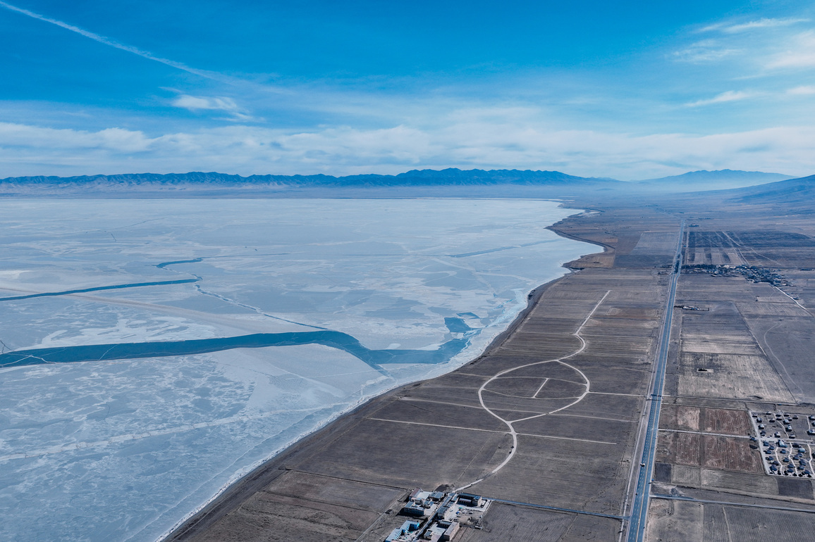 CHINA-QINGHAI-QINGHAI LAKE-WINTER SCENERY (CN)