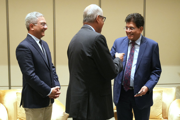 Piyush Goyal meets Schneider Electric executives to boost collaboration in energy, digital sectors