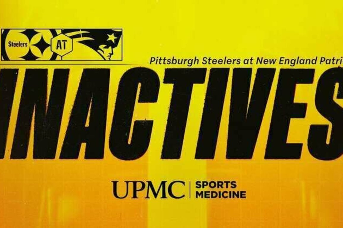 Steelers inactives for Week 3 at Patriots