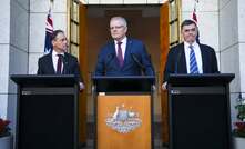  Health minister Greg Hunt, prime minister Scott Morrison and chief medical officer Prof Brendan Murphy holding a COVID-19 press conference at Parliament House.