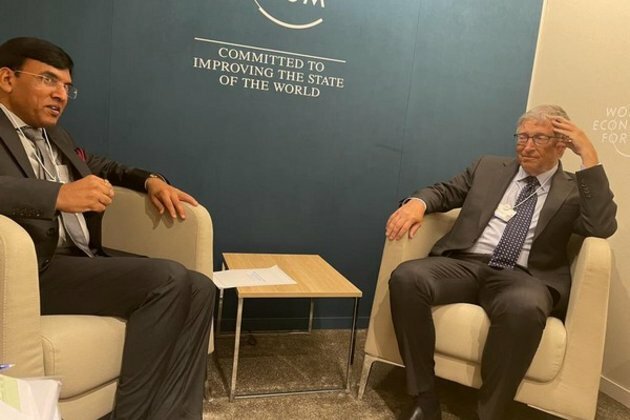 Bill Gates lauds India's vaccination drive in meeting with Mansukh Mandaviya at Davos