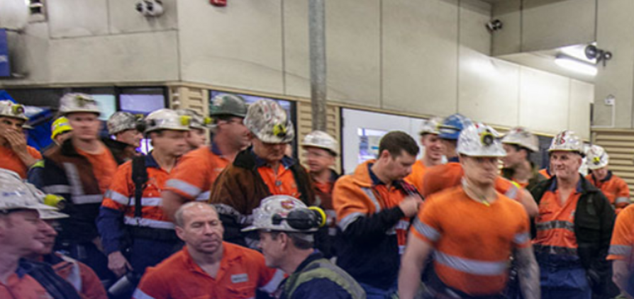 Some of Anglo American's coal workforce.