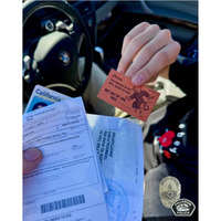 California man hands officer a "Get Out of Jail Free card during