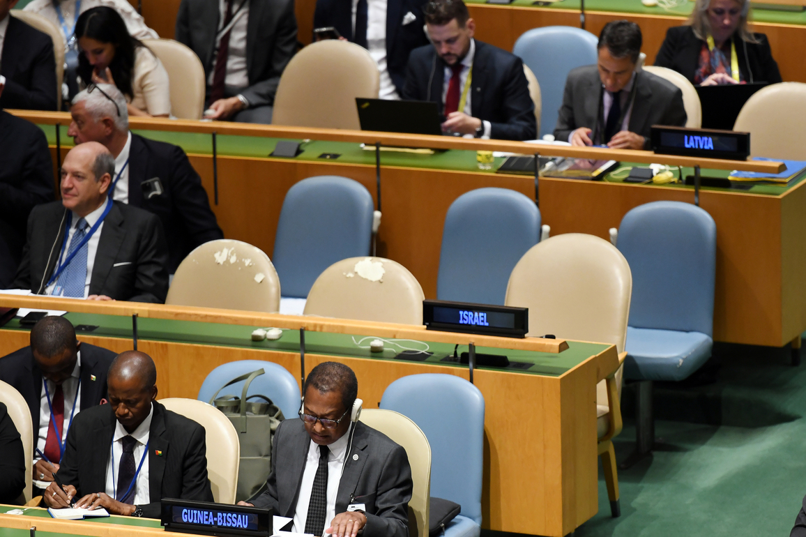 UN-NEW YORK-FRANCE-STATE OF PALESTINE-RECOGNITION-ISRAEL
