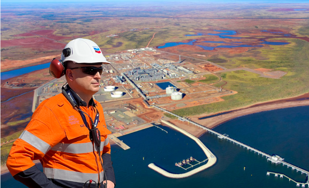 Chevron seeks greater role in shaping gas policy: Pictured, Chevron’s general manager of operations and US giant’s Wheatstone LNG facility. 