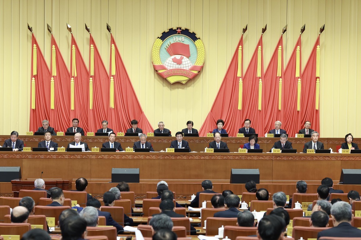 CHINA-BEIJING-WANG HUNING-CPPCC-STANDING COMMITTEE-CLOSING MEETING (CN)