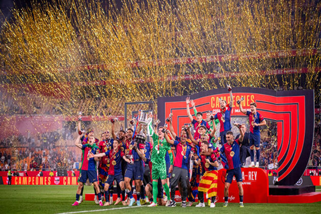 Kounde's late strike leaves Real Madrid gobsmacked as Barcelona lift Copa del Rey title with nail-biting 3-2 win
