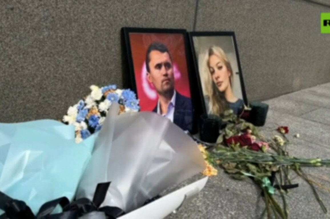 Makeshift memorial to Kirk and Zarutska appears in Moscow (VIDEO)
