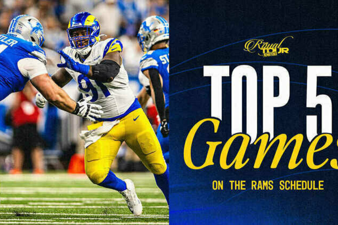 Top 5 games on Rams' 2025 schedule