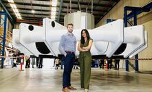 Nextore chief executive officer Chris Beal and chief operating officer Shivika Singh with the truck analyser due to be dispatched next month.