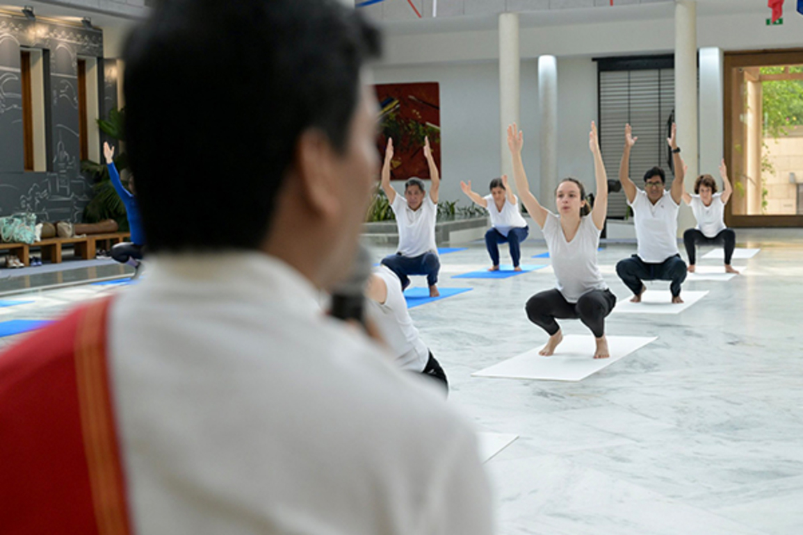 French Embassy in India hosts yoga session on 11th International Day of Yoga