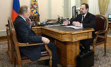 Sergey Donskoy (right) has a tete-a-tete with Russian president Vladimir Putin