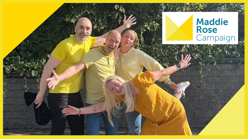The BMN team wearing yellow for Maddie's Day.