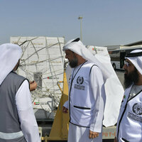 Humaid bin Rashid Al Nuaimi Foundation, International Charity Organisation sent 375 tonnes of Ramadan food aid to Gaza Strip