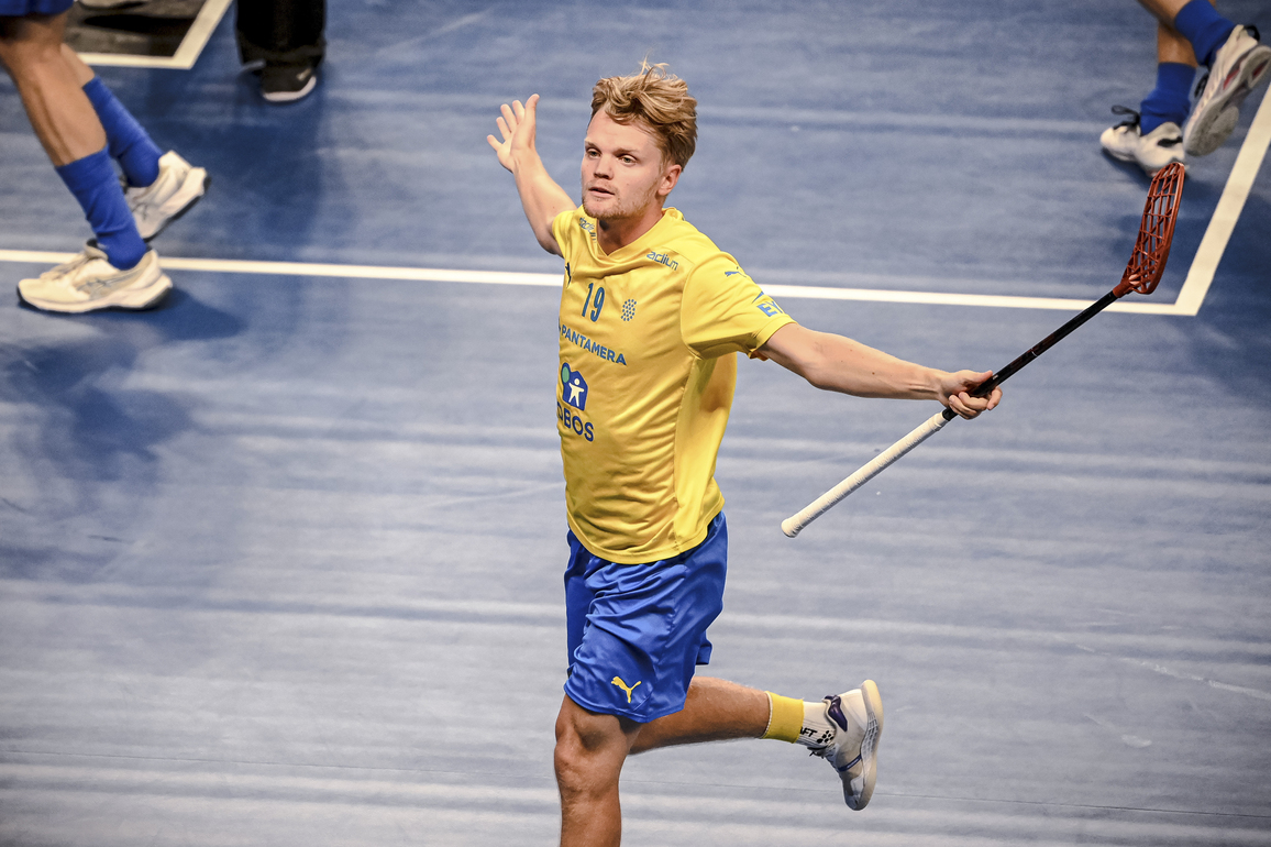 (SP)CHINA-CHENGDU-THE WORLD GAMES 2025-FLOORBALL-MEN'S FINALS GOLD MEDAL MATCH-SWE VS FIN (CN)