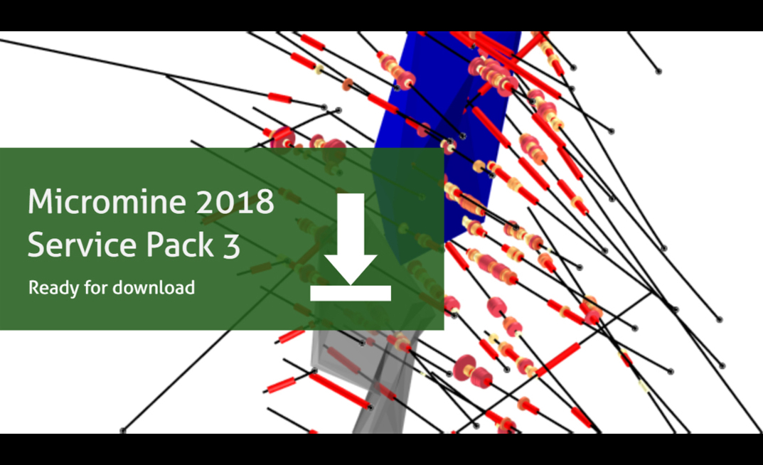 Micromine 2018 Service Pack 3 is now available to download