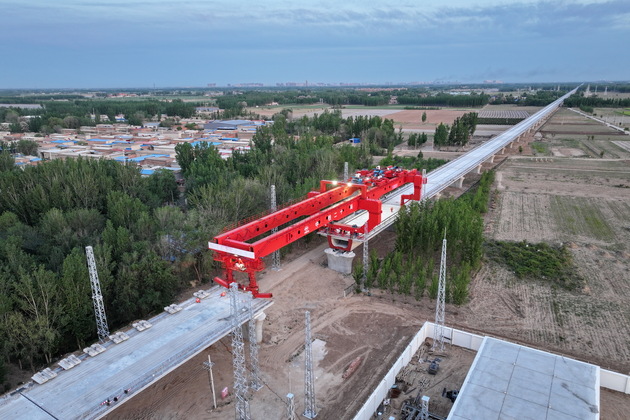 CHINA-XIONG'AN-SHANGQIU HIGH-SPEED RAILWAY-HEBEI SECTION-CONSTRUCTION (CN)