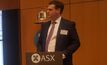  Tribeca's Craig Evans at the ASX for the listing of the Tribeca Natural Resources Fund