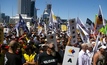 Unions protest WA jobs being sent offshore