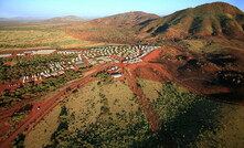 The accommodation village at West Angelas in the Pibara.