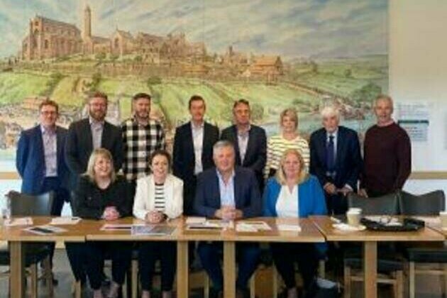 Kimmins visits Downpatrick regeneration and railway heritage groups