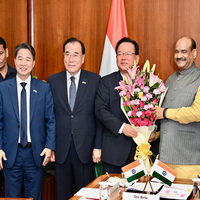 Om Birla meets special envoys from South Korea, extends wishes to prez Lee Jae Myung