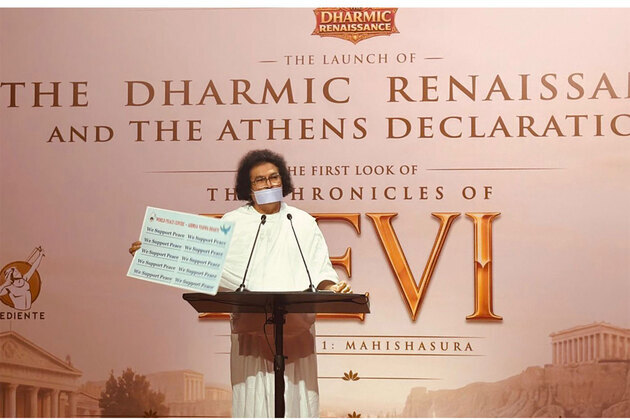 Jain Acharya Lokesh launches 'We Support Peace' global campaign in Greece with Indian Ambassador, spiritual leaders