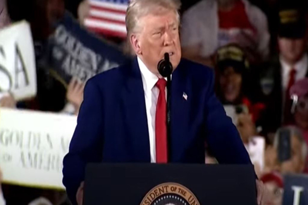US President Trump celebrates 100 days in office with rally in Michigan