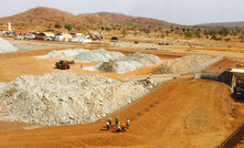 The run-of-mine pad at Yaramoko.