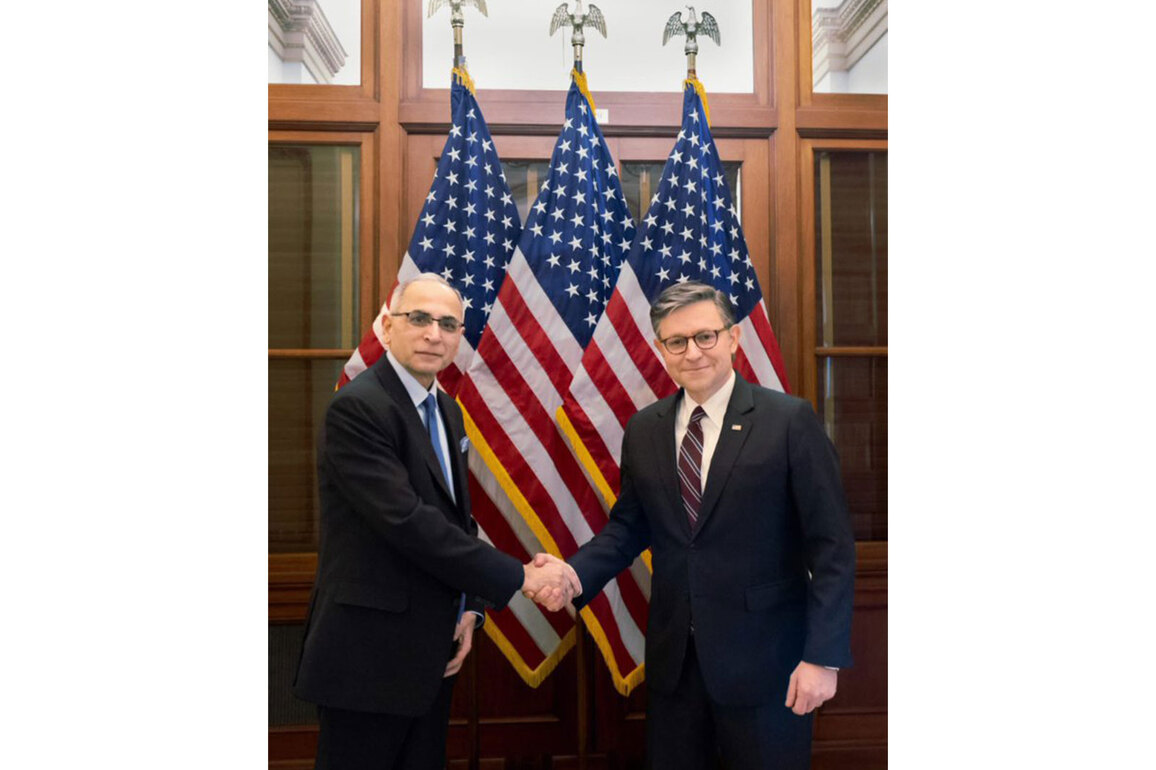 Indian Ambassador Vinay Mohan Kwatra meets US Speaker Mike Johnson, discusses strengthening strategic partnership