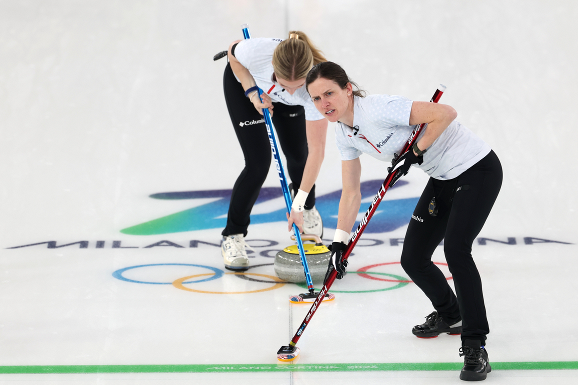 (MICO2026)ITALY-CORTINA D'AMPEZZO-OLYMPIC WINTER GAMES-CURLING-WOMEN-BRONZE MEDAL GAME-CAN VS USA