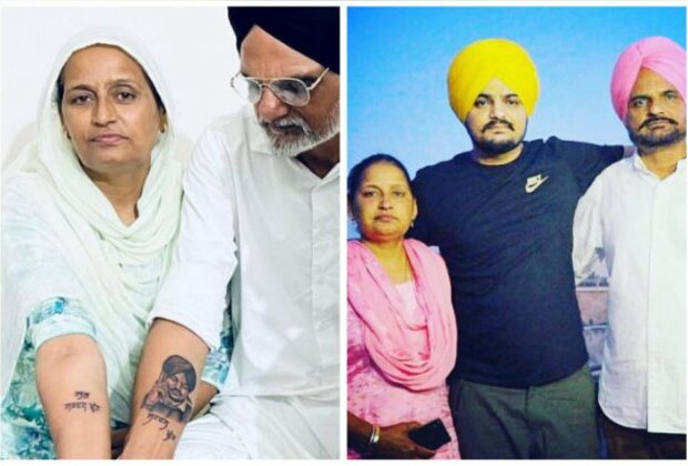 Sidhu Moose Wala's parents get singer's tattoo inked on their arms