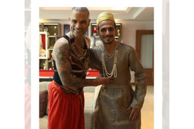 Dhawan and Chahal dressed as kings? Insta story sparks speculation