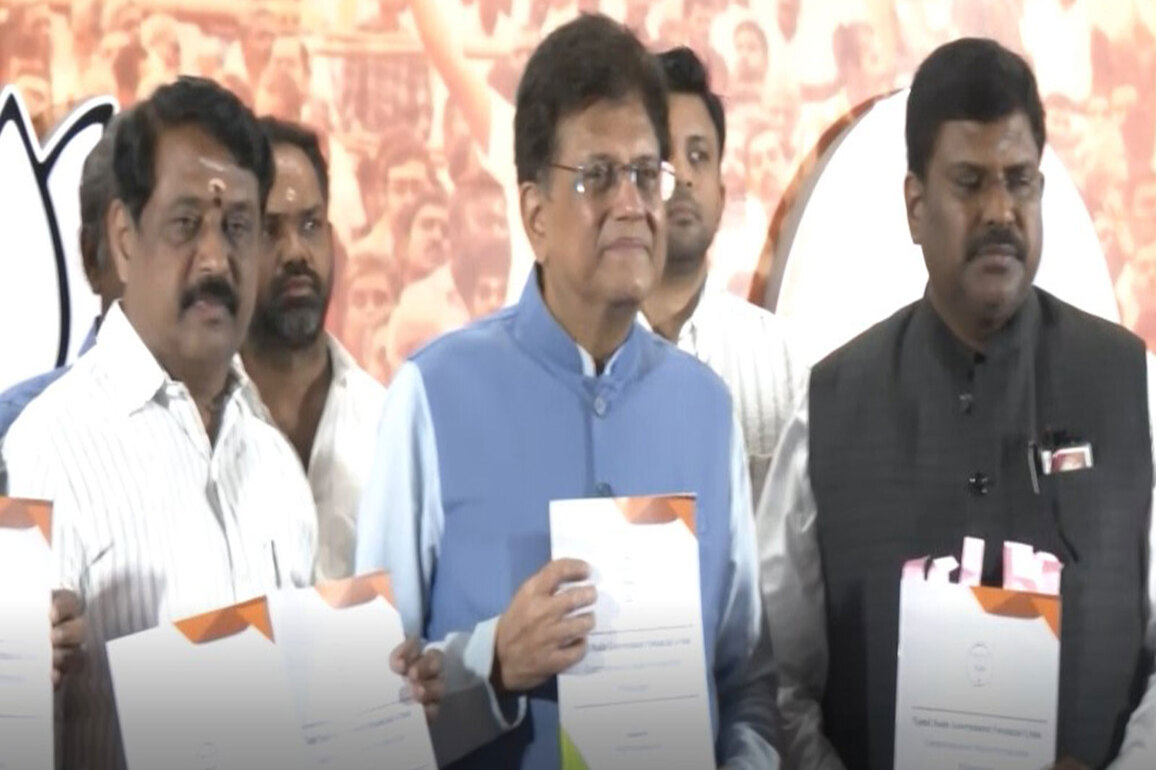 'Where has Tamil Nadu's money gone?': Piyush Goyal releases white paper on TN govt, attacks DMK over family rule