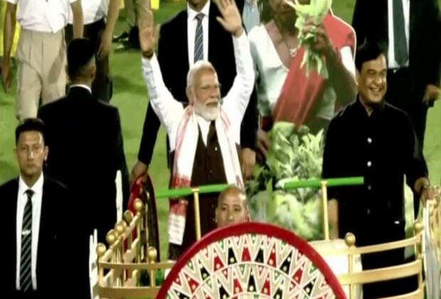 PM Modi holds road show in Guwahati, lauds Assam government for 'Jhumoir Binandini' programme