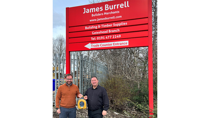 James Burrell installs life-saving equipment