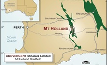 Convergent's Mt Holland gold interests in Western Australia include the old Blue Vein mine