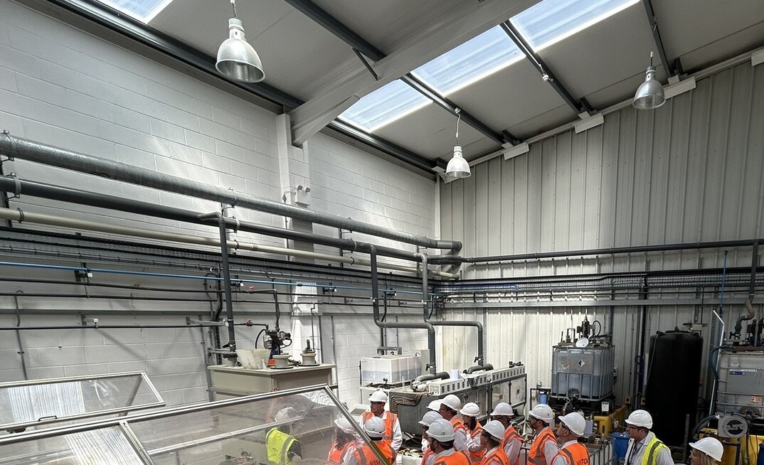 UK government visit to Ionic Technologies’ demonstration plant in Belfast