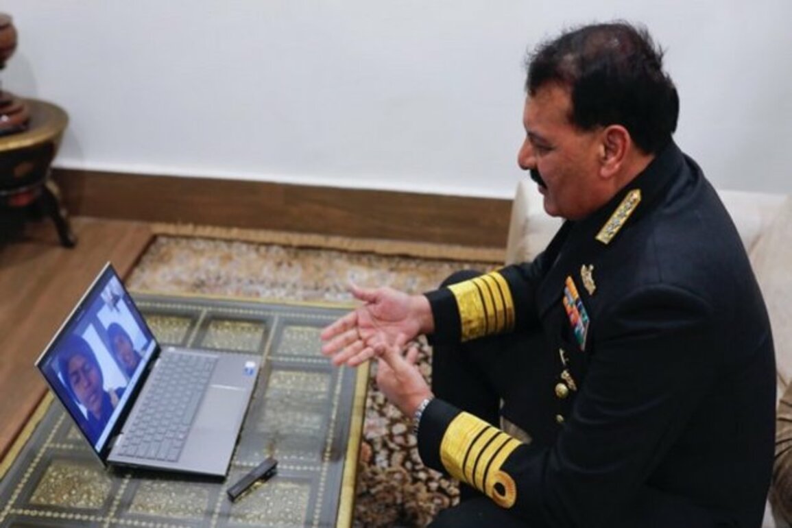 Navika Sagar Parikrama II: Navy Chief interacts with Team Tarini on completing halfway circumnavigation expedition